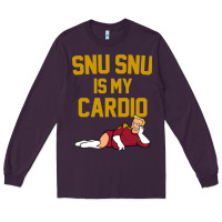 Plum Futurama Snu Snu Is My Cardio GIFT Long Sleeve Tee - lanVoArt
