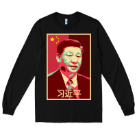 Black chairman xi jinping chinese communist party president china patriotic Long Sleeve Tee - lanVoArt