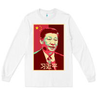 White chairman xi jinping chinese communist party president china patriotic Long Sleeve Tee - lanVoArt