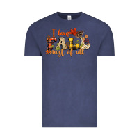 Vintage Denim I love Fall most of Fall Vintage Tee - NancyCooperArtShop