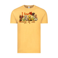 Vintage Mustard I love Fall most of Fall Vintage Tee - NancyCooperArtShop
