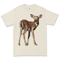 Bone white tailed fawn deer Premium Tee - LillyAllenDesigns