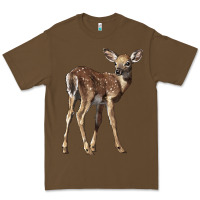 Cacao white tailed fawn deer Premium Tee - LillyAllenDesigns