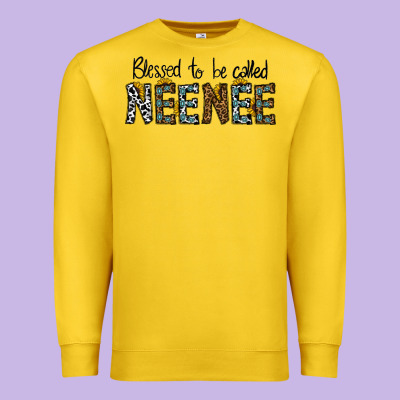 Blessed To Be Called Neenee Premium Sweatshirt Designed By Cowhidedigitalart