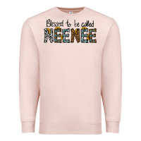 Pale Pink blessed to be called neenee Premium Sweatshirt - CowhideDigitalArt