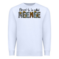 White blessed to be called neenee Premium Sweatshirt - CowhideDigitalArt