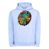 Pigment Grape Ice western turquoise's leopard cross  wooden aztek sunflowers background Urban Hoodie - BarkalooDesign