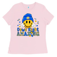 Bubblegum Pink down right amazing Ladies Tee - Artiststas