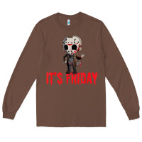 Chestnut Funny Friday 13th Funny Halloween Horror Long Sleeve Tee - lanVoArt