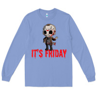 Colony Blue Funny Friday 13th Funny Halloween Horror Long Sleeve Tee - lanVoArt
