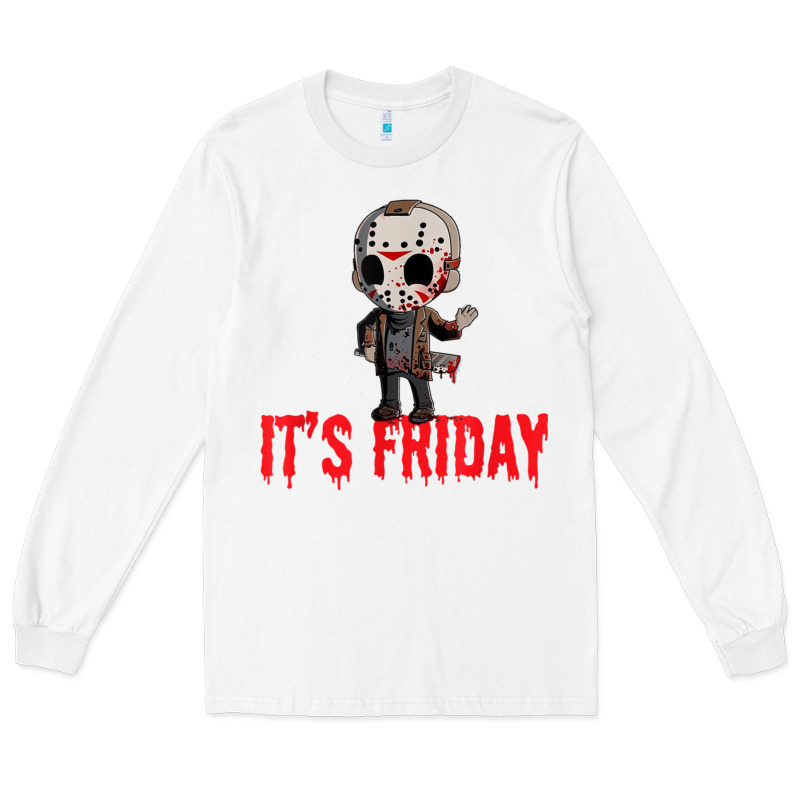 Funny Friday 13th Funny Halloween Horror Long Sleeve Tee by lanVoArt | Teevron