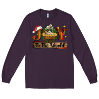 Plum joy to the world Long Sleeve Tee - CowGirlArtShop