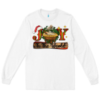 White joy to the world Long Sleeve Tee - CowGirlArtShop