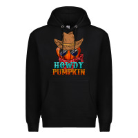 Black howdy pumpkin Premium Hoodie - BundleAndBundleShop
