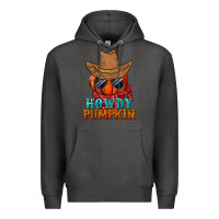 Charcoal Heather howdy pumpkin Premium Hoodie - BundleAndBundleShop