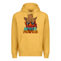 Mustard howdy pumpkin Premium Hoodie - BundleAndBundleShop