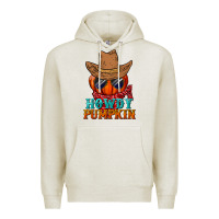 Oatmeal Heather howdy pumpkin Premium Hoodie - BundleAndBundleShop