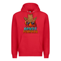 Red howdy pumpkin Premium Hoodie - BundleAndBundleShop