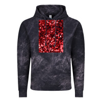 Cloud Black red glitter party sequins Vintage Hoodie - lanVoArt