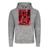 Cloud Rock red glitter party sequins Vintage Hoodie - lanVoArt