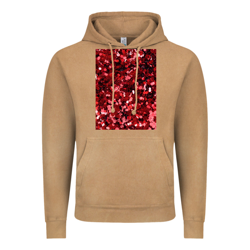Red Glitter Party Sequins Vintage Hoodie by lanVoArt | Teevron