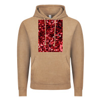 Vintage Coffee red glitter party sequins Vintage Hoodie - lanVoArt