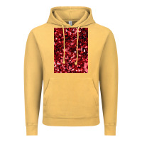 Vintage Mustard red glitter party sequins Vintage Hoodie - lanVoArt