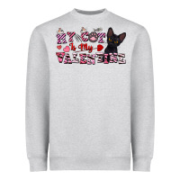 Heather Grey my cat is my valentine Heavyweight Sweatshirt - FaDigitalArtStudio