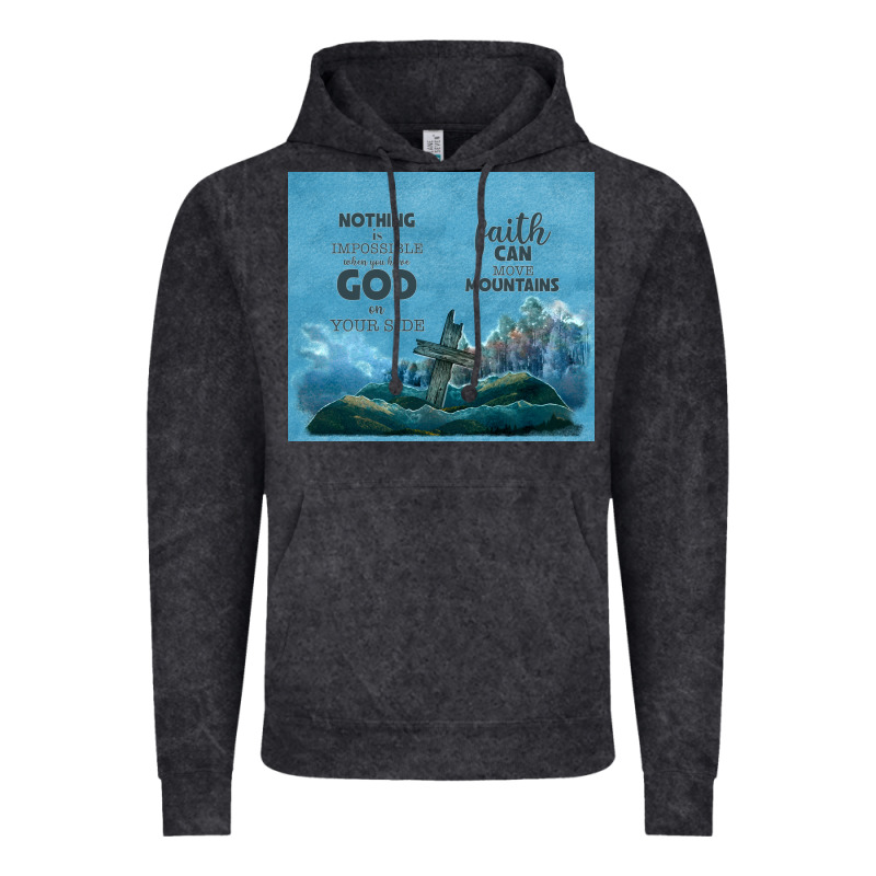 Nothing Is Impossible With Cross Vintage Hoodie by TumblerDesignByShophia | Teevron