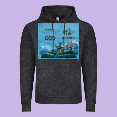 Nothing Is Impossible With Cross Vintage Hoodie Designed By Tumblerdesignbyshophia
