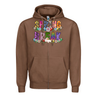 Chestnut SPRING BREAK Zipper Hoodie - CowhideDigitalArt