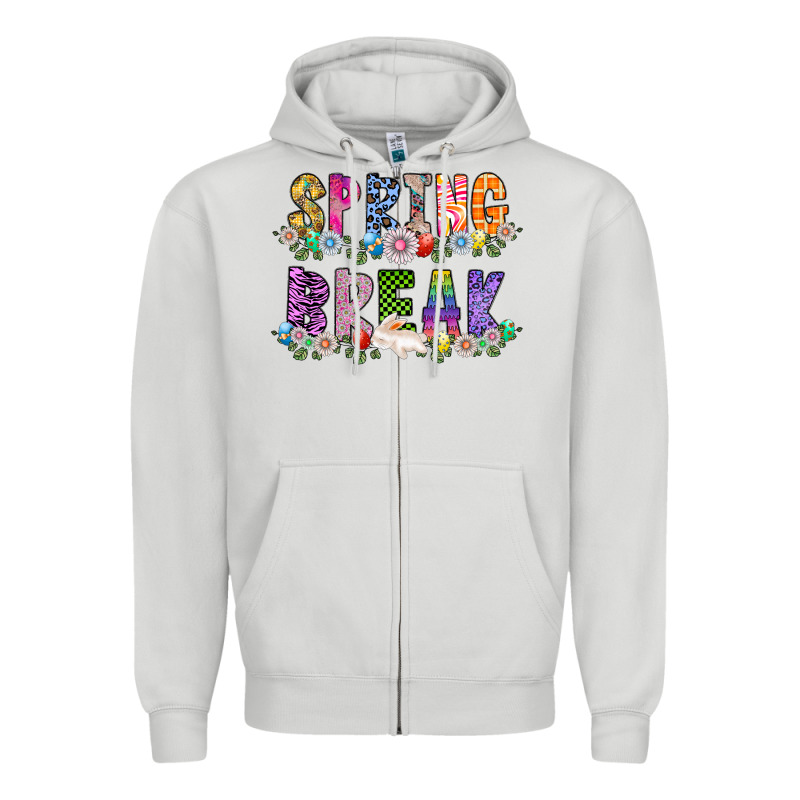 Spring Break Zipper Hoodie by CowhideDigitalArt | Teevron