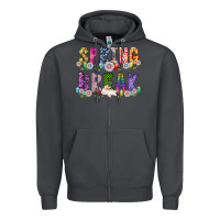 Smoke SPRING BREAK Zipper Hoodie - CowhideDigitalArt