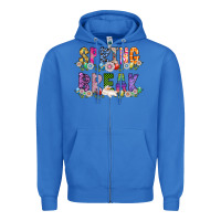 True Royal SPRING BREAK Zipper Hoodie - CowhideDigitalArt