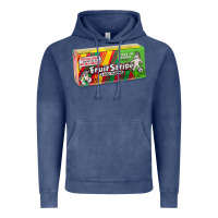 Vintage Denim old school fruit stripe gum Vintage Hoodie - lanVoArt