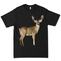 Black white tailed buck deer Premium Tee - LillyAllenDesigns