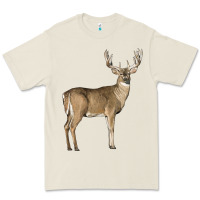 Bone white tailed buck deer Premium Tee - LillyAllenDesigns