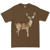 Cacao white tailed buck deer Premium Tee - LillyAllenDesigns