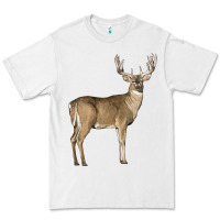 White white tailed buck deer Premium Tee - LillyAllenDesigns