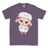 Lavender cute sheep Classic Tee - texasbilliewilder