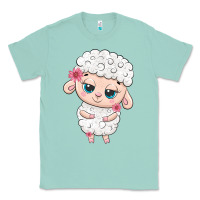 Seafoam cute sheep Classic Tee - texasbilliewilder