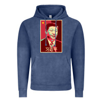 Vintage Denim chairman xi jinping chinese communist party president china patriotic Vintage Hoodie - lanVoArt