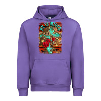 Tulip he is risen cross with roses background Urban Hoodie - BarkalooDesign