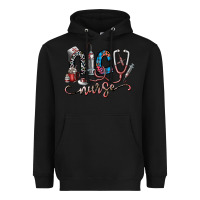 Black nice nurse Heavyweight Hoodie - SublimationCraftShop