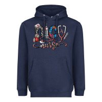 Navy nice nurse Heavyweight Hoodie - SublimationCraftShop