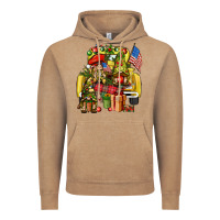 Vintage Coffee Christmas army gnomes truck 4th of july Vintage Hoodie - HowdyJamesFarm