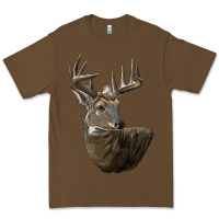 White Tailed Buck Deer Head Premium Tee | Teevron