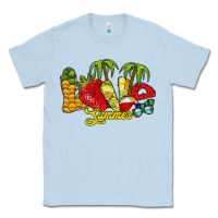 Dusty Blue love summer Classic Tee - RacoonDesign