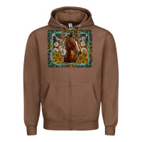 Chestnut Western Horse Mouse Pad Zipper Hoodie - CowhideDigitalArt