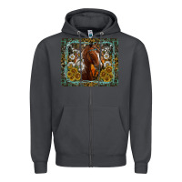 Smoke Western Horse Mouse Pad Zipper Hoodie - CowhideDigitalArt